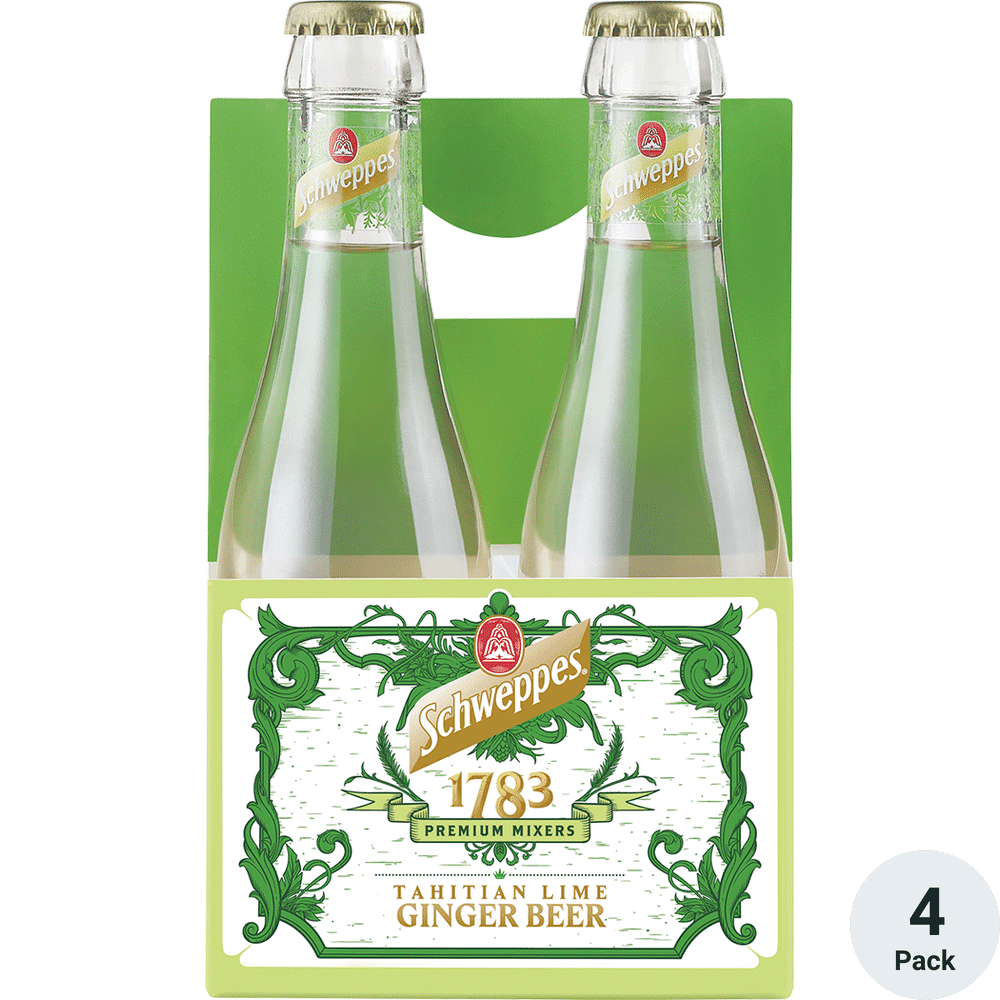 Schweppes 1783 Ginger Beer Lime 4-187ml Btls