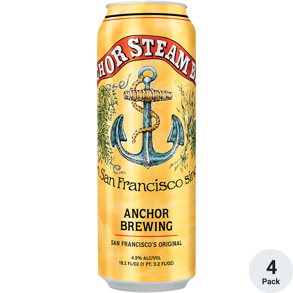 Anchor Steam Beer 4*19oz cans