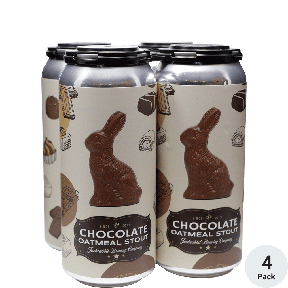 Jackrabbit Chocolate Oatmeal Stout 4pk-16oz Cans