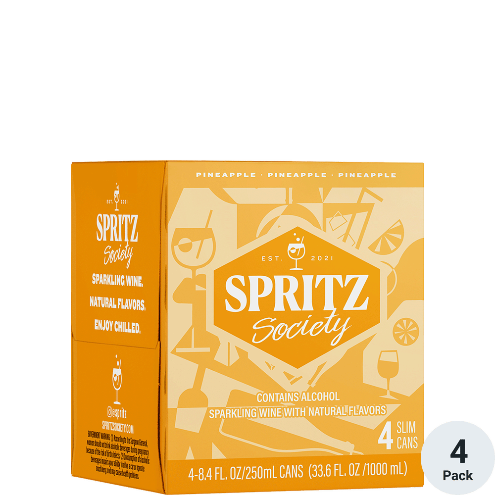 Spritz Society Pineapple 4pk-8.4oz Cans