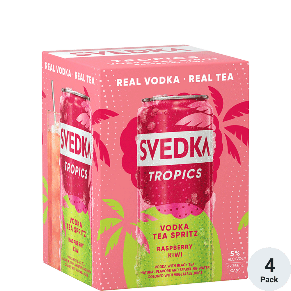 SVEDKA Tropics Raspberry Kiwi Vodka Tea Spritz Total Wine More svedka-tropics-raspberry-kiwi-vodka-tea-spritz-total-wine-more