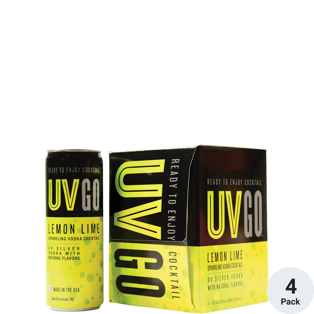 UV GO Lemon Lime 4pk-355ml