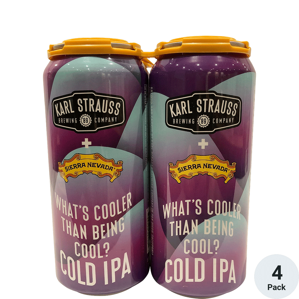 Karl Strauss What's Cooler Than Being Cool? Cold IPA 4pk-16oz Cans