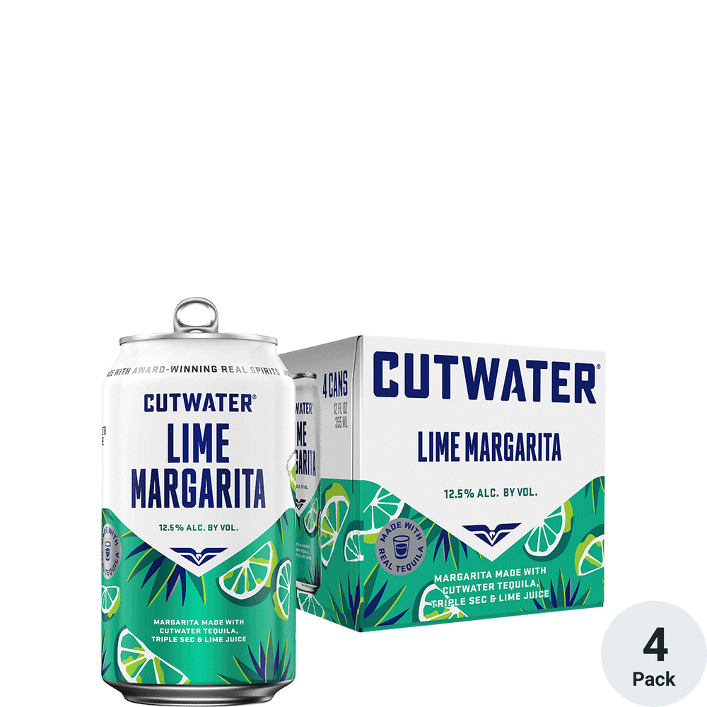 Cutwater Tequila Lime Margarita 4pk-12oz Cans