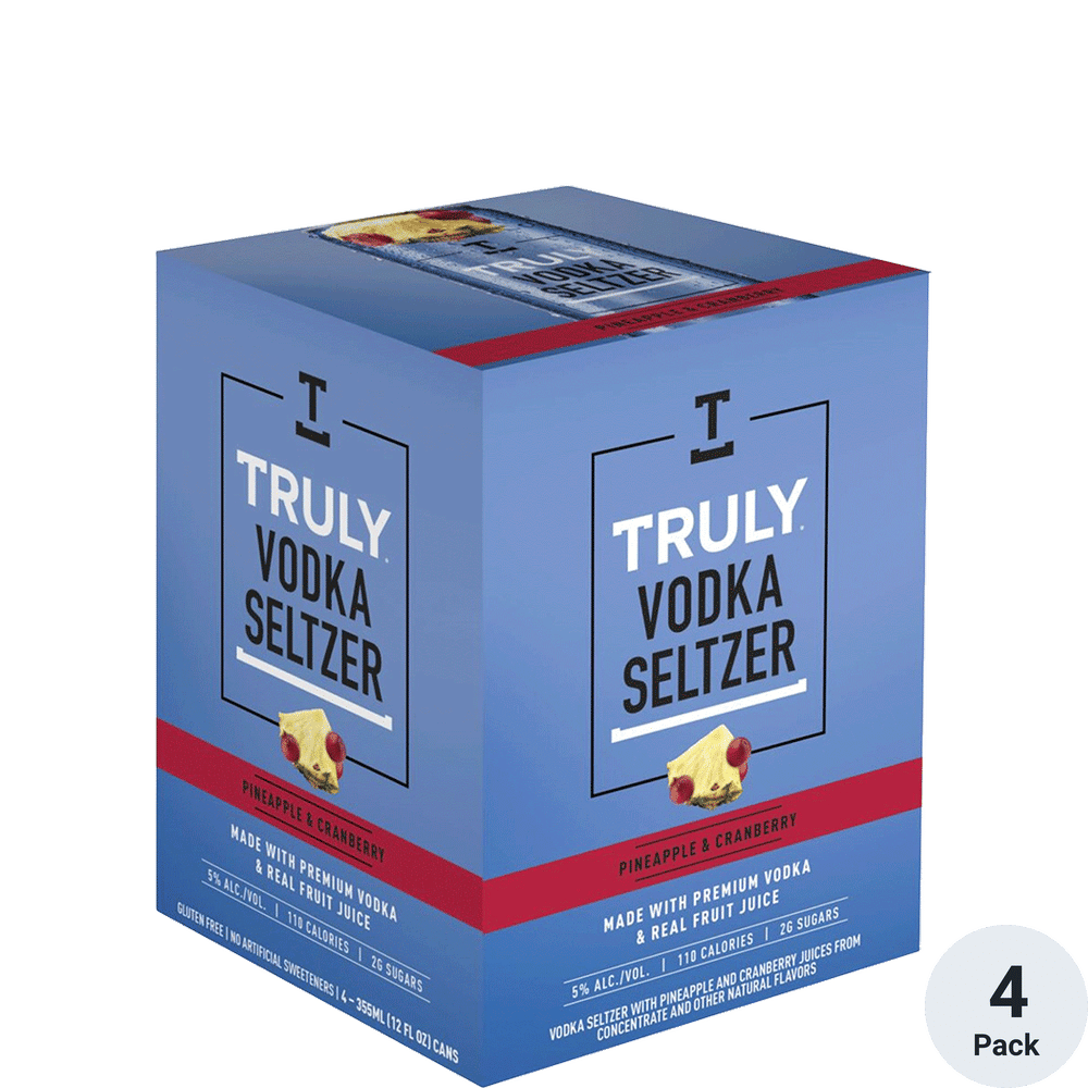 Truly Vodka Soda Pineapple and Cranberry Total Wine & More