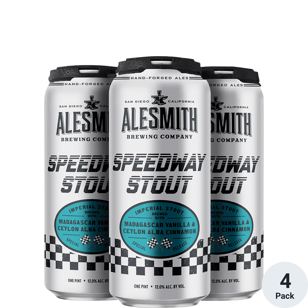 Alesmith Speedway Stout with Vanilla and Ceylon Alba Cinnamon 4pk-16oz Cans