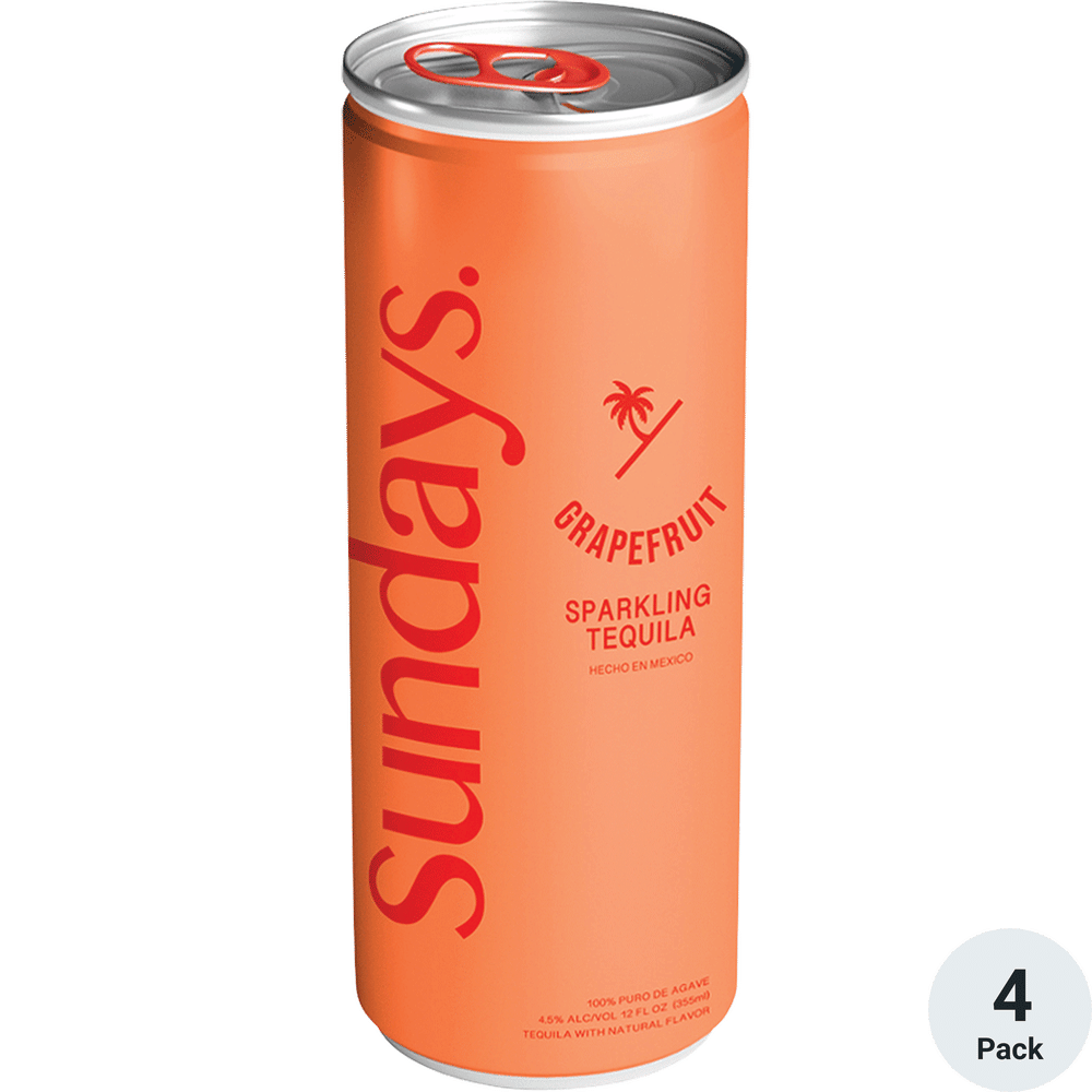 Sundays Sparkling Grapefruit Tequila Total Wine & More
