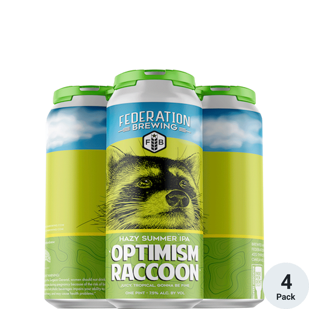 Federation Optimism Raccoon Summer Ale 4pk-16oz Cans