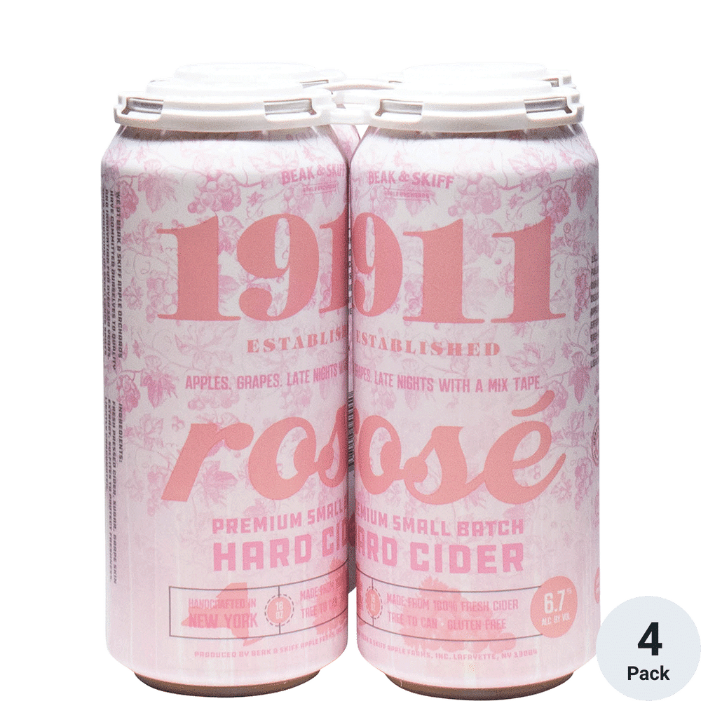 1911 Rose Hard Cider 4pk-16oz Cans