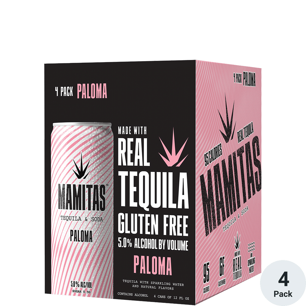 Mamitas Tequila & Soda Paloma 4pk-12oz Cans