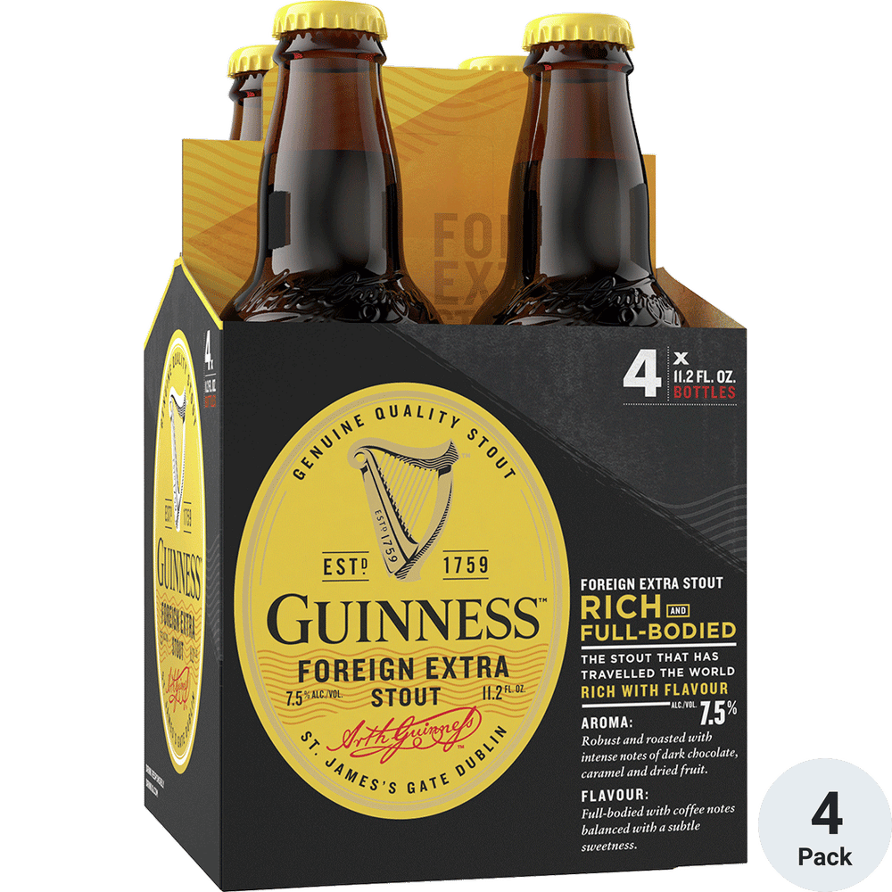 Guinness Foreign Extra Stout 4pk-12oz Btls