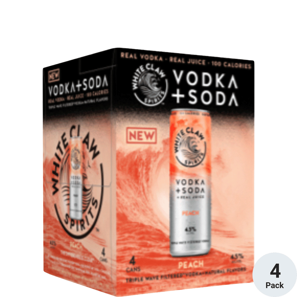 White Claw Vodka Soda Peach Total Wine & More