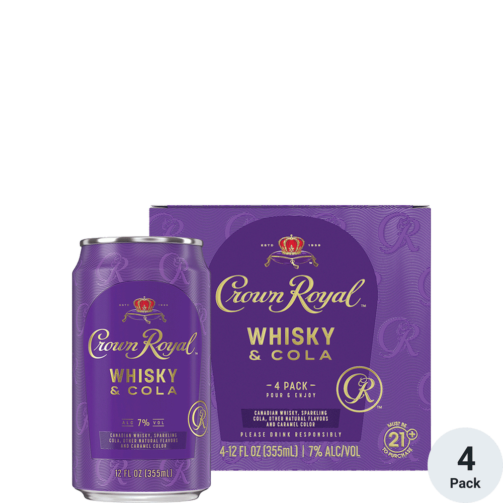 Crown Royal Whisky & Cola 4pk-12oz Cans