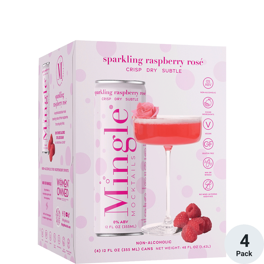 Mingle Non-Alcoholic Sparkling Raspberry Rose | Total Wine & More