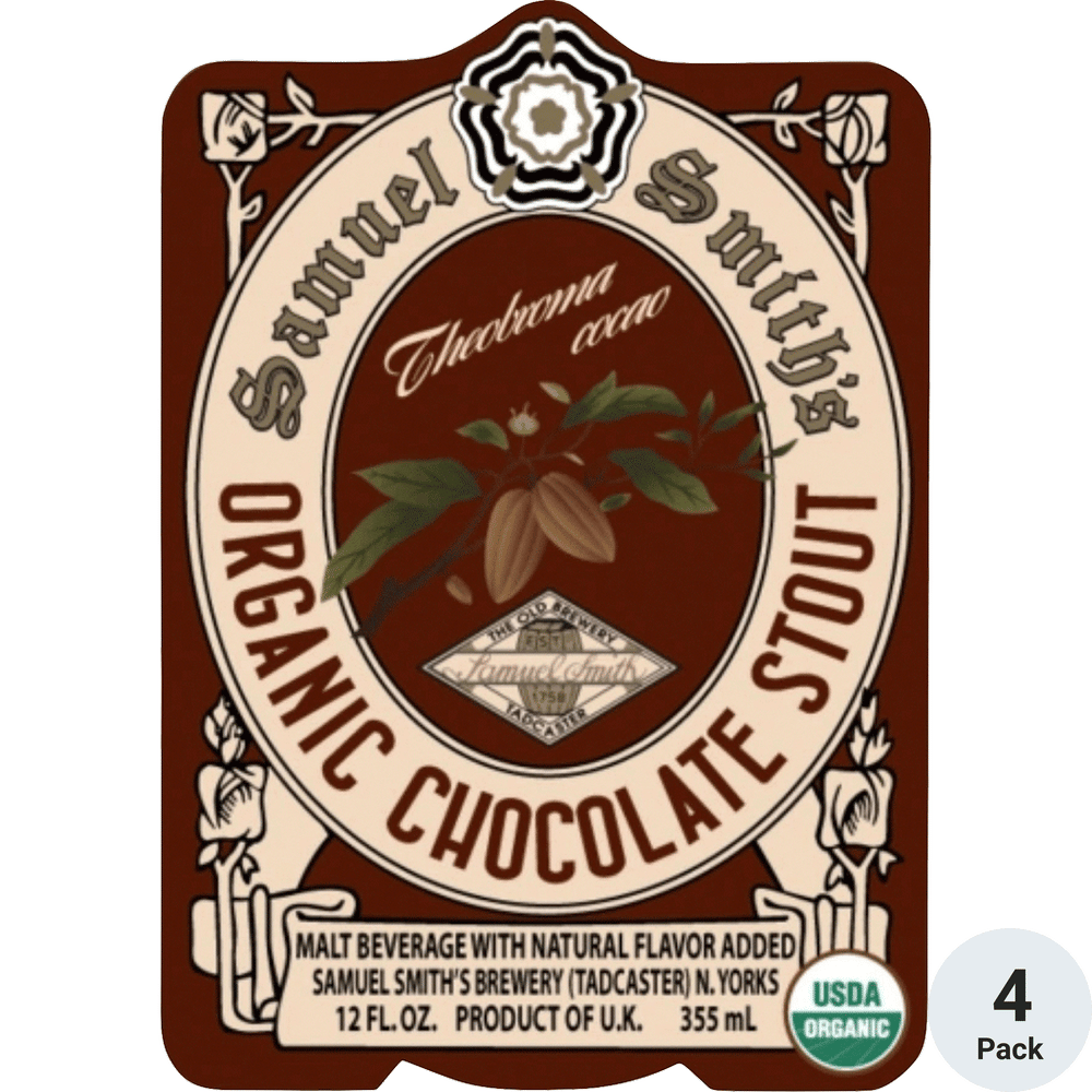 Samuel Smith's Organic Chocolate Stout 4-14ozCans