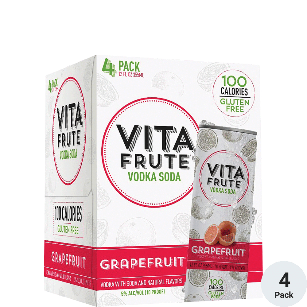 Vita Frute Grapefruit RTD 4pk-12oz Cans