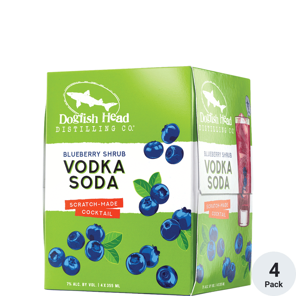 Dogfish Head Blueberry Vodka Soda 4pk-12oz Cans