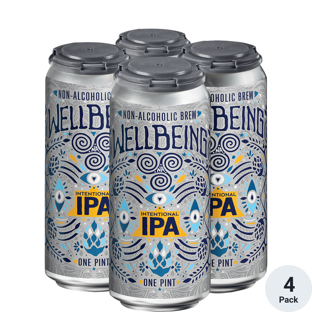 Wellbeing Non-Alcoholic Intentional IPA 4pk-16oz Cans