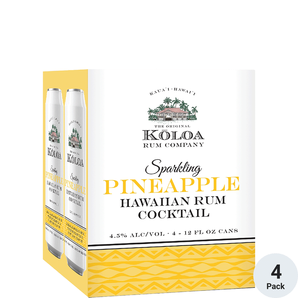 Koloa Sparkling Pineapple Hawaiian Rum Cocktail Total Wine & More