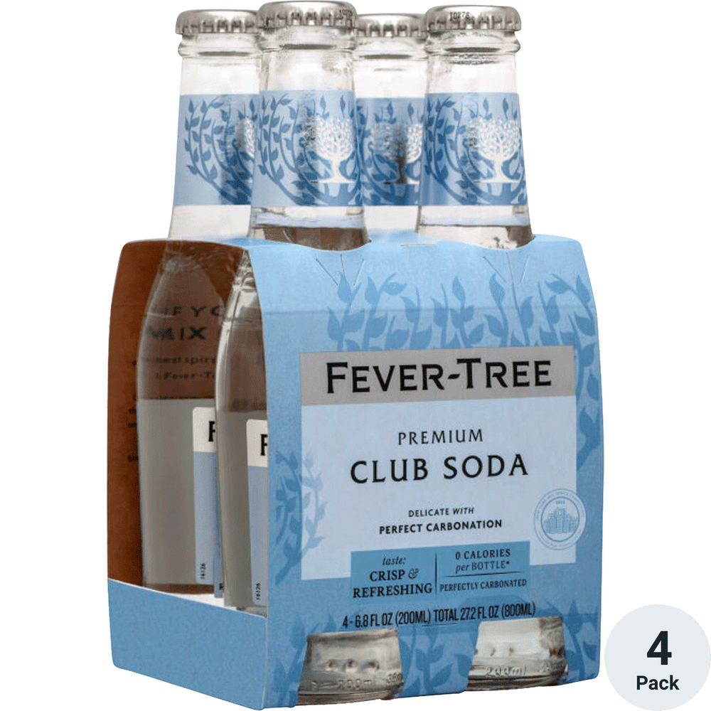 Fever Tree Club Soda 4pk -6.8oz Btl
