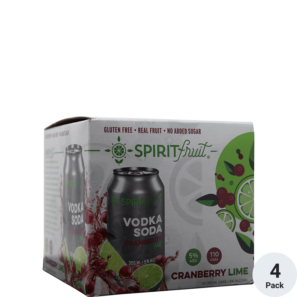 Spiritfruit Cranberry Lime Vodka Soda Total Wine & More