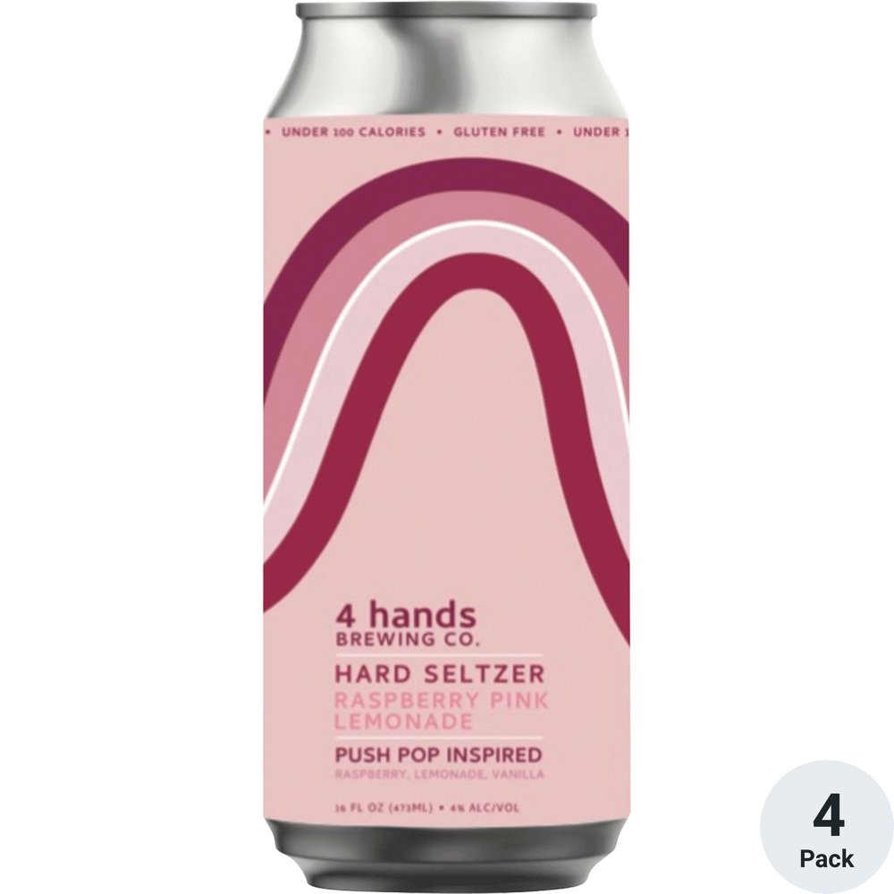 4 Hands Raspberry Pink Lemonade Seltzer Total Wine & More