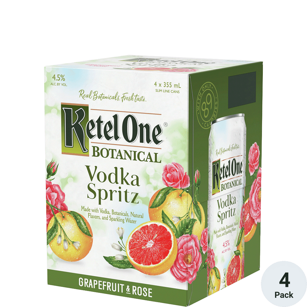 Ketel One Botanical Vodka Spritz Grapefruit & Rose Total Wine & More