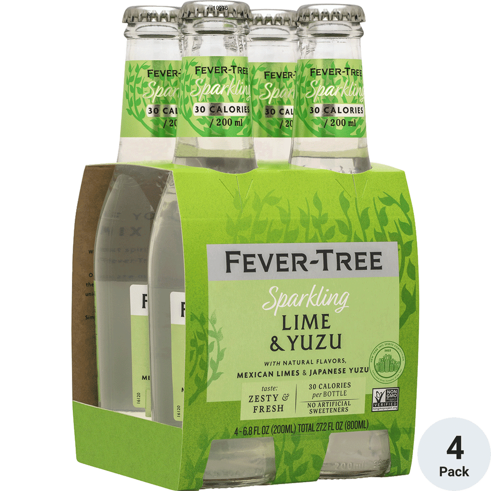 Fever Tree Lime & Yuzu  4pk -6.8oz Btl