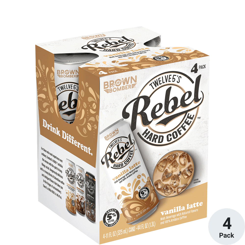 Rebel Hard Coffee Vanilla Latte 4-11.2oz Cans