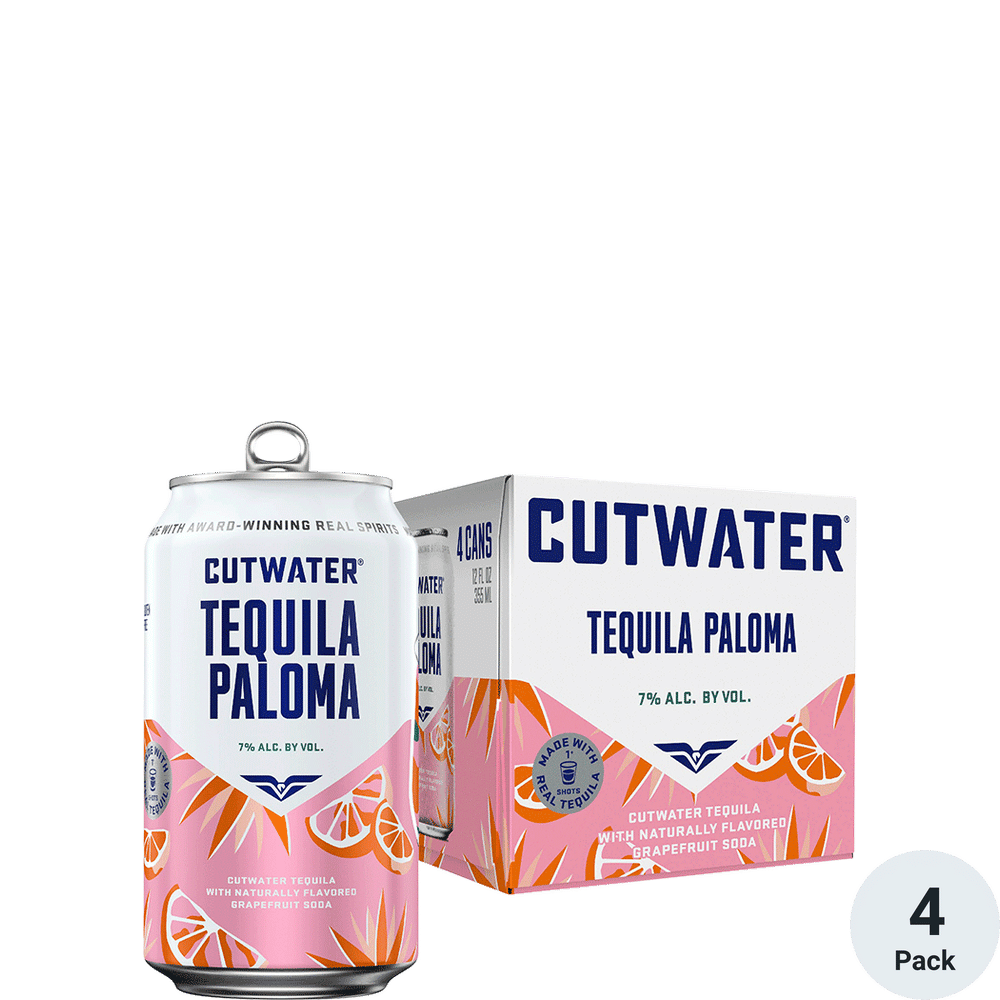 Cutwater Tequila Grapefruit Paloma 4pk-12oz Cans