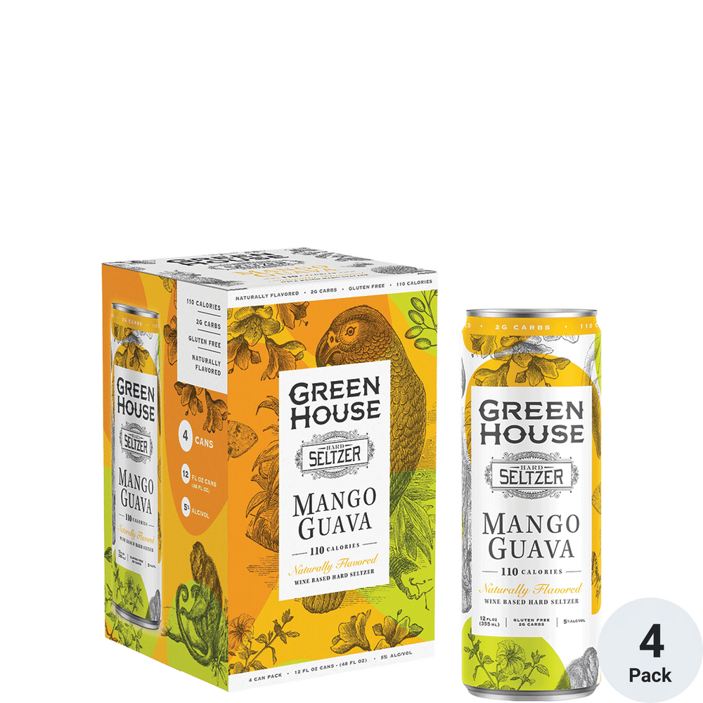 Greenhouse Mango Guava Hard Seltzer 4pk-12oz Cans