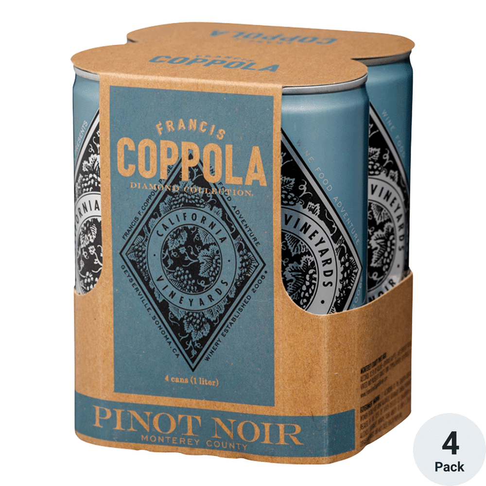 Coppola Pinot Noir Cans 4pk-250ml