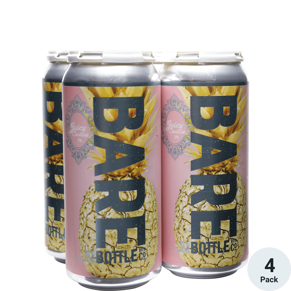 Barebottle Juicy Couture IPA 4pk-16oz Cans