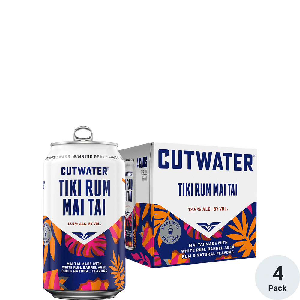 Cutwater Tiki Rum Mai Tai 4pk-12oz Cans