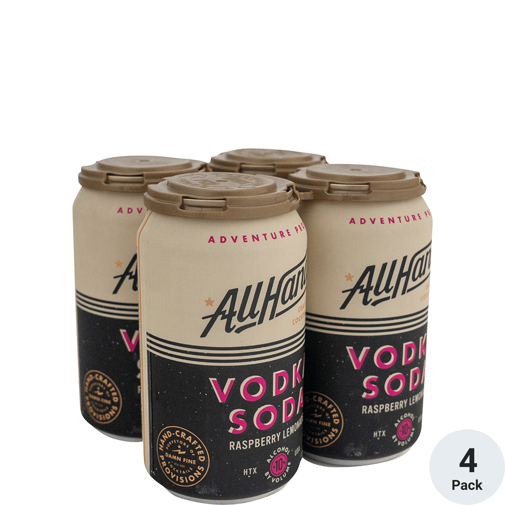 All Hands Vodka Soda Raspberry Lemonade Total Wine & More