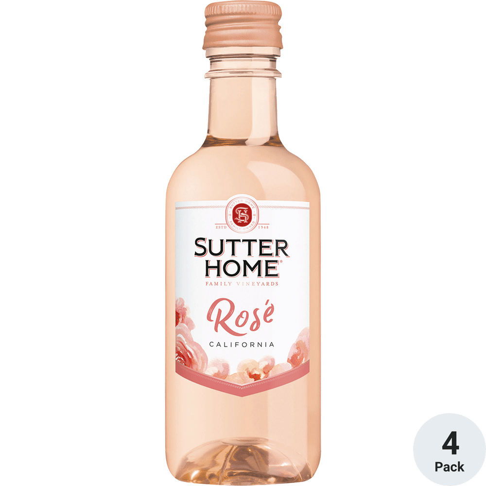 Sutter Home Rose 4-187ml Btls
