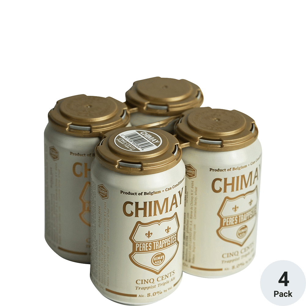 Chimay Cinq Cents White Triple 4-11.2oz Cans