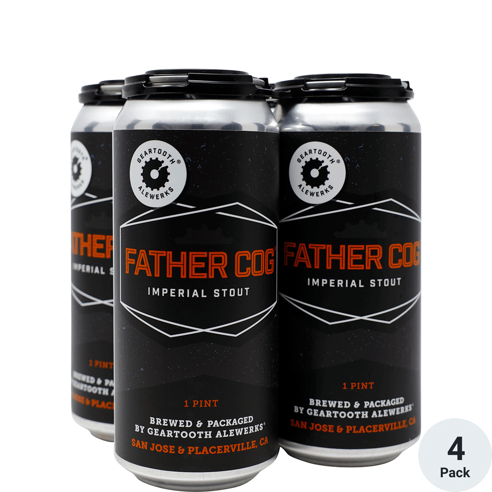 Geartooth Father Cog 4pk-16oz Cans