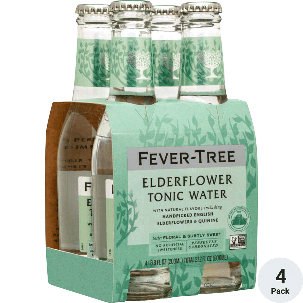 Fever Tree Elderflower Tonic Water 4pk -6.8oz Btl