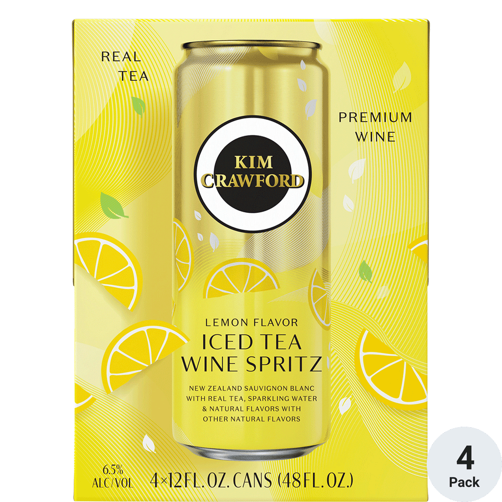Kim Crawford Lemon Iced Tea Wine Spritz 4pk-355ml