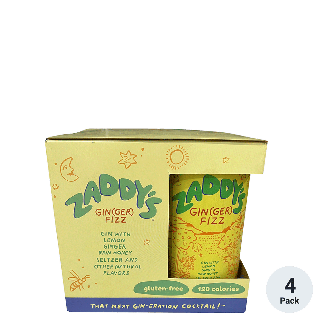 Zaddy's Gin(ger) Fizz | Total Wine & More - 4pk-12oz Cans