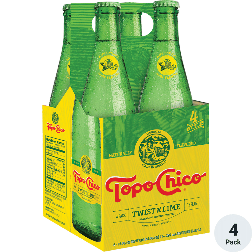 Topo Chico Twist of Lime 4pk-12oz Btls