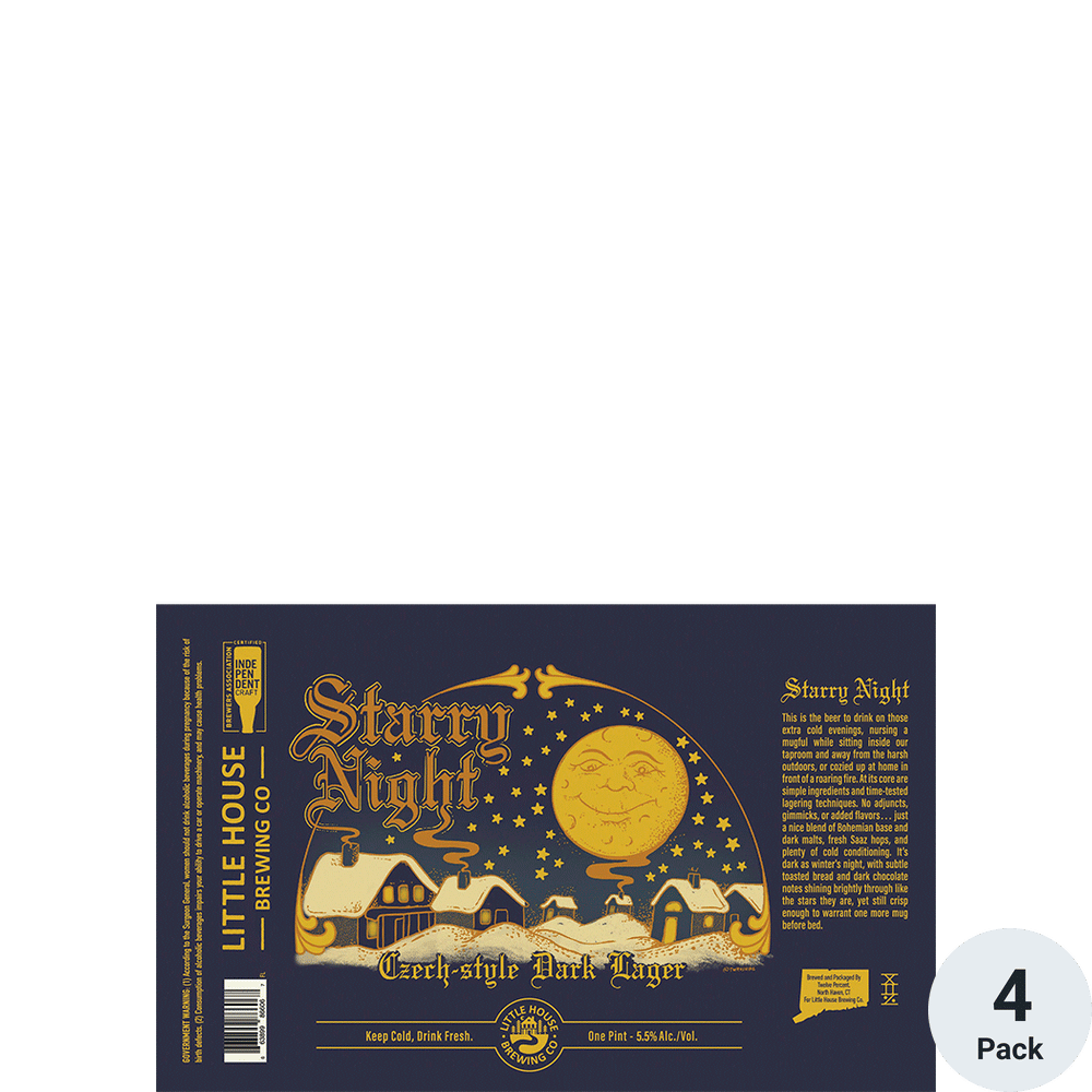 Little House Starry Night 4pk-16oz Cans