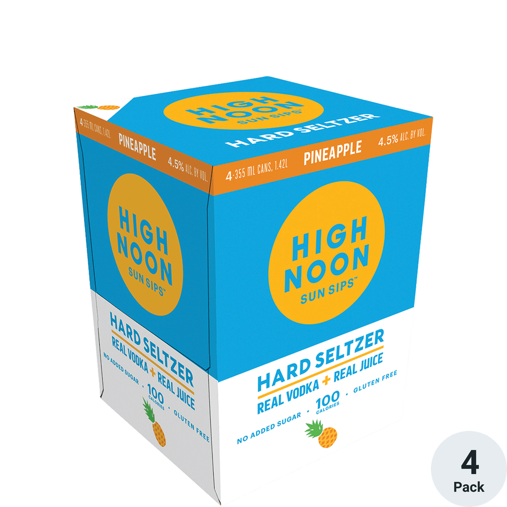 High Noon Hard Seltzer Vodka Pineapple | Total Wine & More