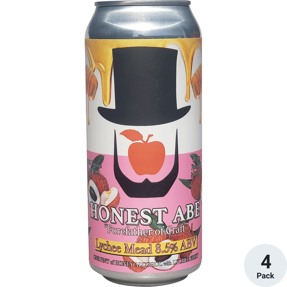 Honest Abe Lychee Mead 4pk-16oz Cans