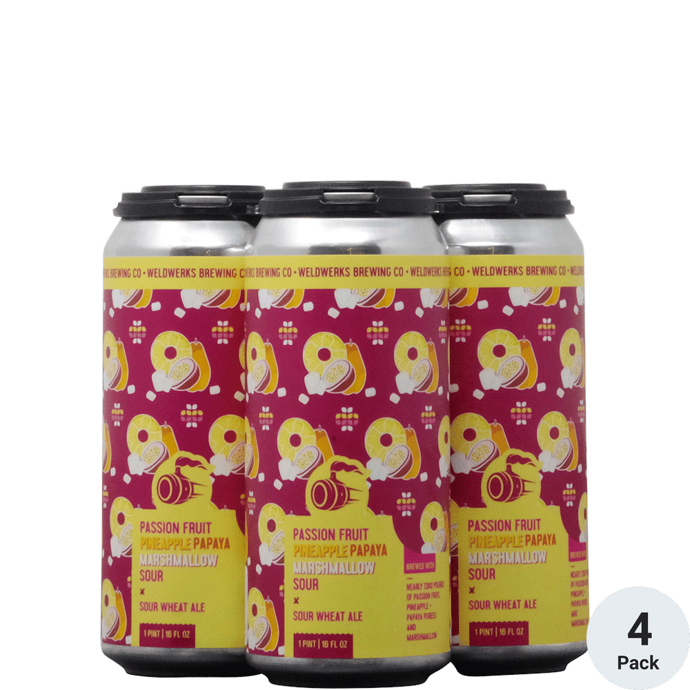 Weldwerks Passion Pineapple Sour 4pk-16oz Cans