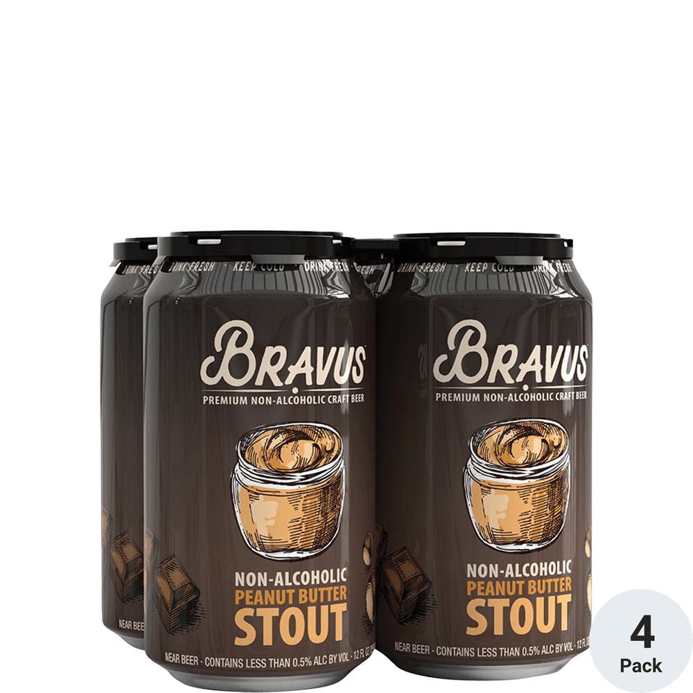 Bravus Non-Alcoholic Peanut Butter Stout 4pk-12oz Cans