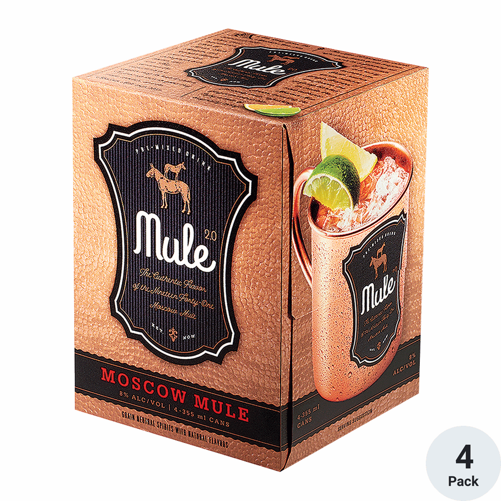 Mule 2.0 Moscow Mule 4pk-12oz Cans