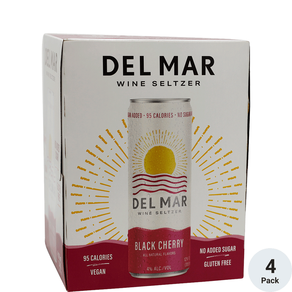 Del Mar Black Cherry Seltzer