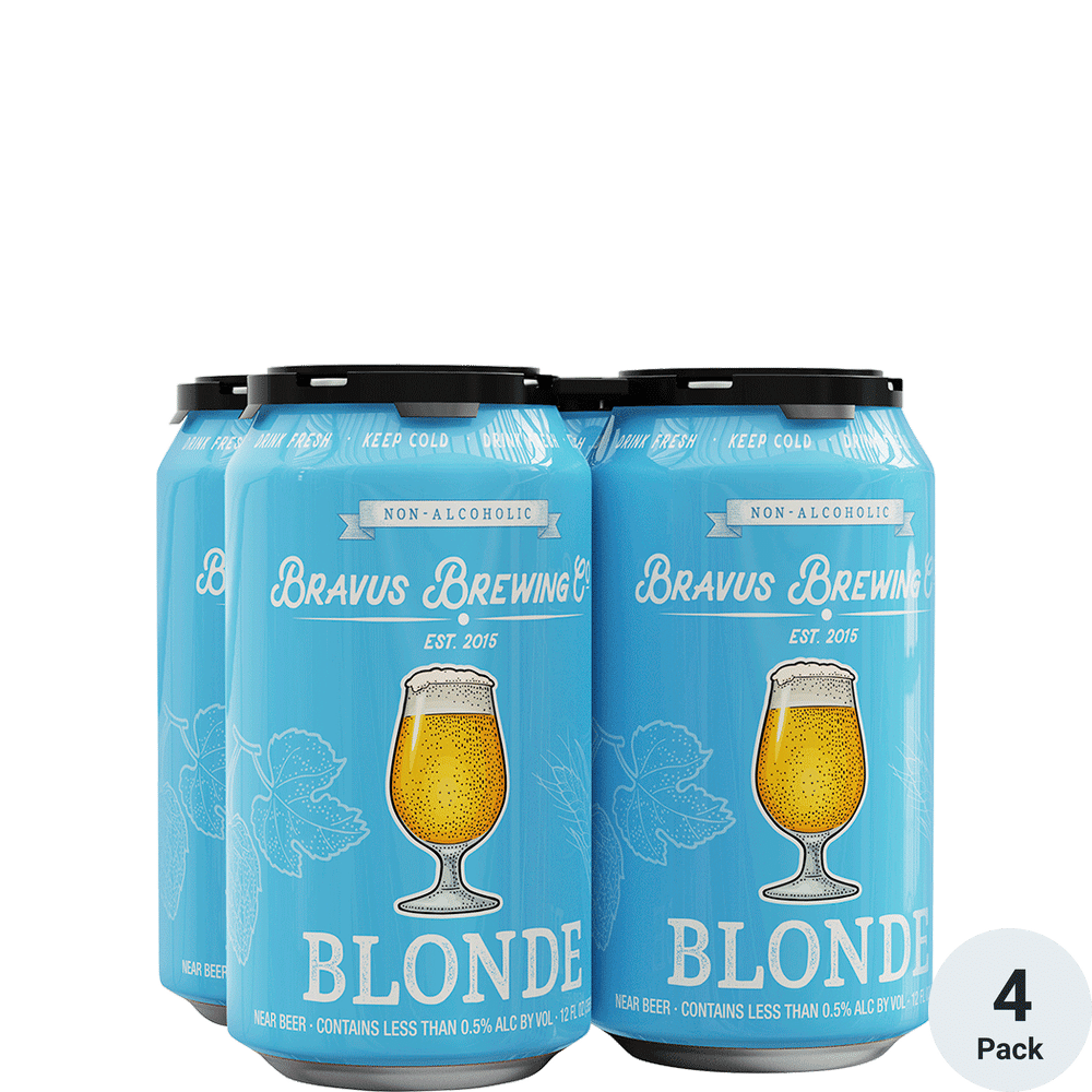 Bravus Non-Alcoholic Blonde Ale 4pk-12oz Cans